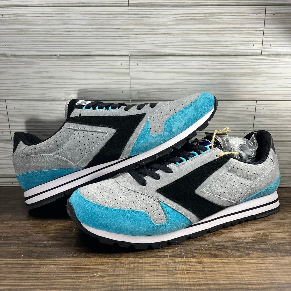 Brooks Heritage Chariot Men's Gray Teal Black Shoes - Men's Size 13 (D) - Picture 3 of 10